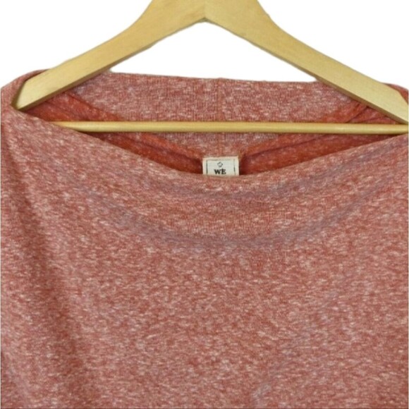 Free People Valencia Off The Shoulder Boat Neck Pullover Knit Top Red Clay Sz S - Picture 6 of 8